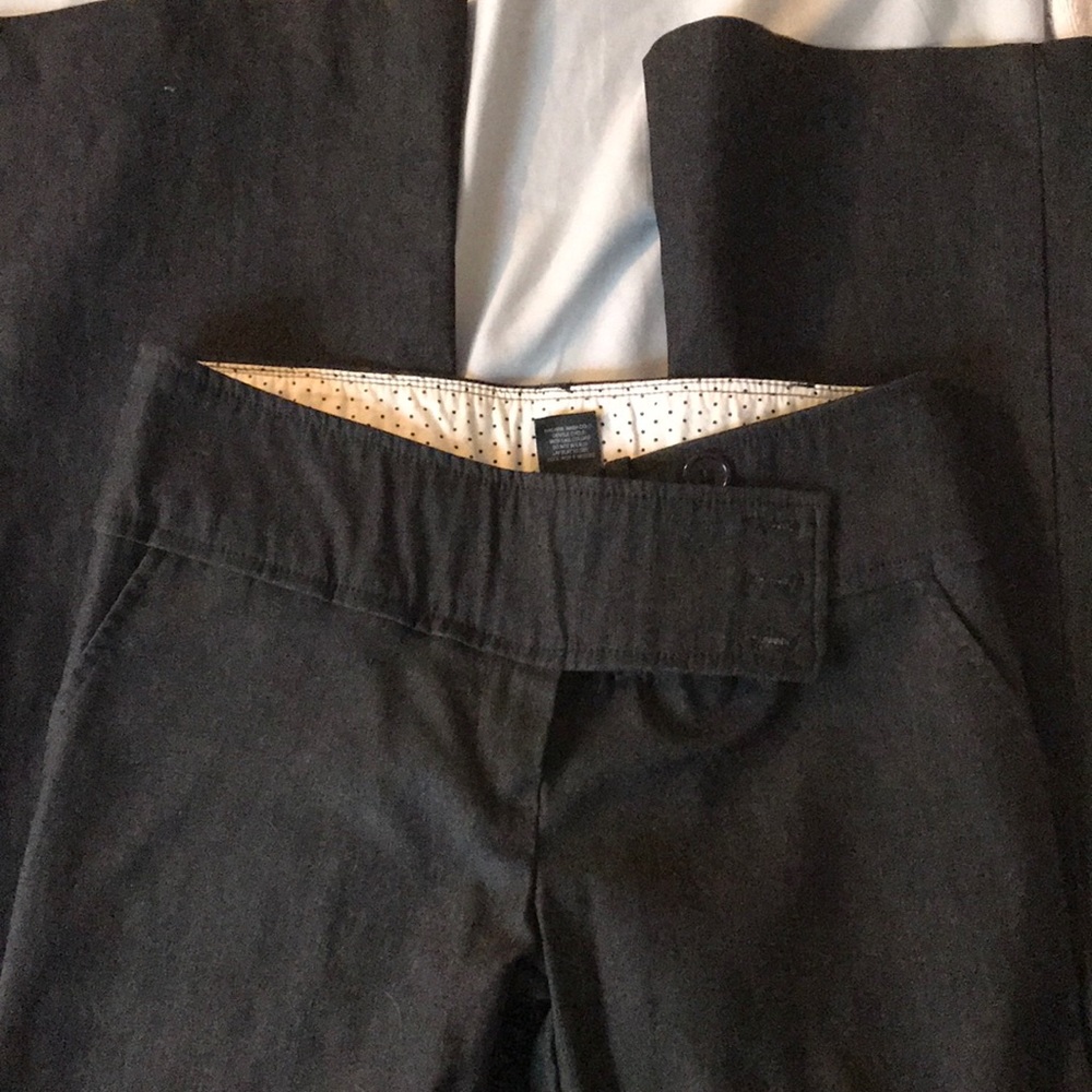 Boot leg dress pants. Size 3/4.